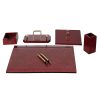 GNR003 - GUNEROFIS FLAS WOOD DESK SET 6 ACCESSORIES - BORDO