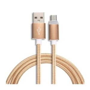BUDI M8J172M-GLD CHARGE/SYNC CABLE USB & MICRO USB 1M (3FT)