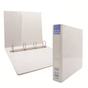 BINDEX BDX-1409 PVC 4D RING BINDER 4" A4 80MM CAPACITY 800 SHEETS