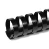 COMB BIND BINDING RINGS 25MM BOX (x 50) - BLACK (BINDS 200 SHEETS)
