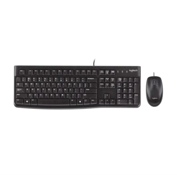 920-002563 - LOGITECH MK120 PLUG AND PLAY USB COMBO KEYBOARD & MOUSE (IB = 10) - US INT'L