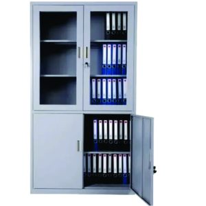 FF HALF GLASS HALF METAL DOOR CUPBOARD