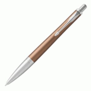 PARKER 800286 - FOLIO BALL PEN WITH SILVER PLATED CLIP - BROWN/SILVER