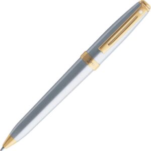 SHEAFFER 342-BPT PRELUDE SILVER FEATURING 22K GOLD PLATE TRIM BALLPOINT PEN