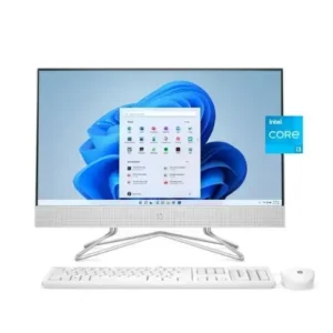 7G8U0EA - HP ALL-IN-ONE, CORE i3 -1215U, 22-DD2124NH, 8GB DDR4 RAM, 512GB HDD, 21.5" FHD LED SCREEN, WIN 11 HOME, KEYBOARD, USB MOUSE - SNOW WHITE
