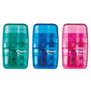 MAPED 049221 CONNECT COLOURFUL 2 HOLE SHARPENER/ERASER
