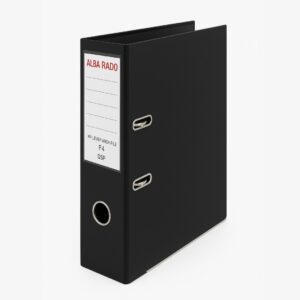 ALBA RADO 3" PP LEVER ARCH FILE F4 QSP - BLACK