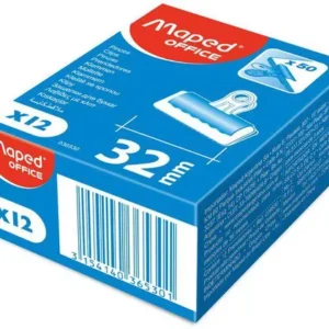 MAPED 036530 - DRAWING CLIPS 32MM BOX (x 12)
