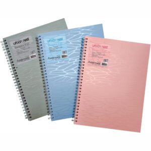 FOLDERMATE 41249-ASS SPIRAL NOTEBOOK A6 SIZE 80 GSM, 70 RULED SHEETS