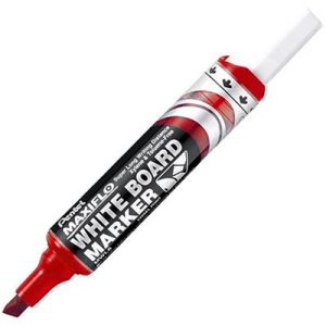 PENTEL MWL6B MAXIFLO CHISEL WHITEBOARD MARKER - RED