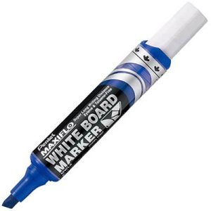PENTEL MWL6C MAXIFLO CHISEL WHITEBOARD MARKER - BLUE