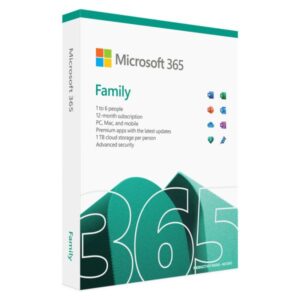 MICROSOFT 6GQ-01560 OFFICE 365 FAMILY 1 YEAR SUBSCRIPTION (6 USER)