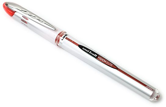 Mitsubishi 0.8 mm Uniball Vision Elite Medium Fine Rollerball Pen Red MI UB200 01RD