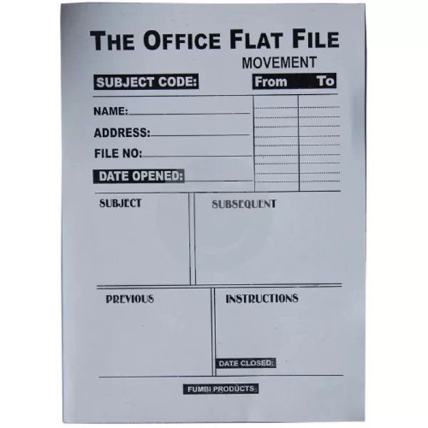 Office Flat File 12pcs 6013170 2