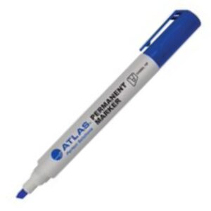 ATLAS MP200 PERMANENT MARKER CHISEL - BLUE