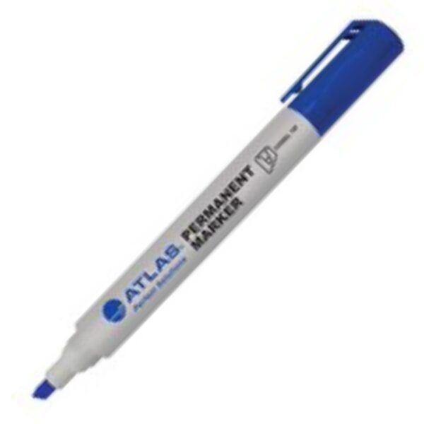 ATLAS MP200 PERMANENT MARKER CHISEL - BLUE