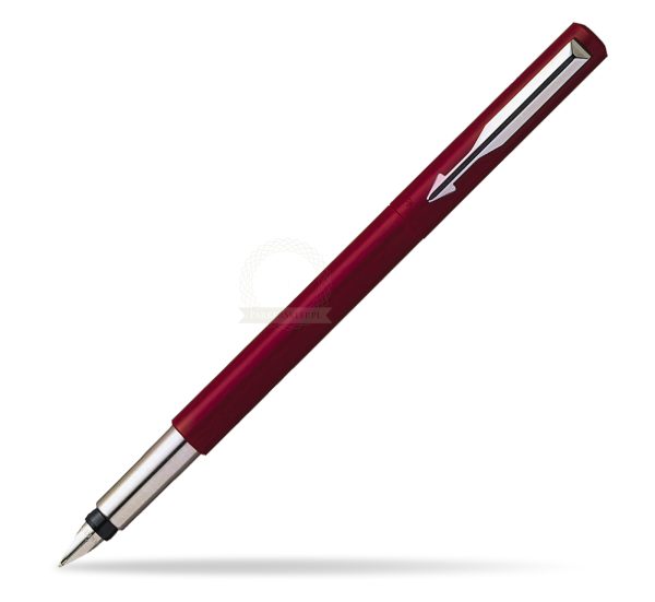 PARKER 429777 - VECTOR STANDARD FOUNTAIN PEN - MAROON/SILVER