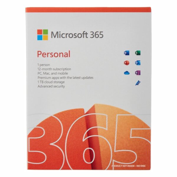 MICROSOFT QQ2-00813 OFFICE 365 PERSONAL 12 MONTHS SUBSCRIPTION PC AND MAC (1 USER)