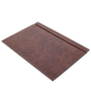 GNR082 - GUNEROFIS LEATHER DESK PAD WITH COVER 49X34 CM - BROWN