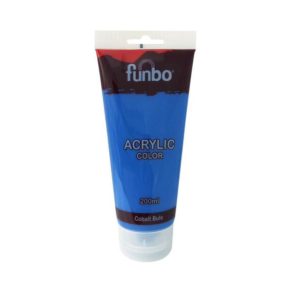 FUNBO ACRYLIC COLOUR TUBE 200ML 038 - COBALT BLUE