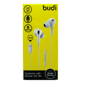 BUDI EP20LW EARPODS LIGHTNING CONNECTOR EARPHONE - WHITE