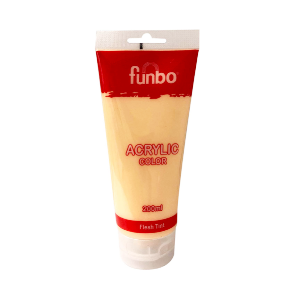 FUNBO ACRYLIC COLOUR TUBE 200ML 046 - FLESH TINT