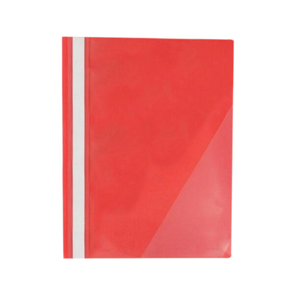 ATLAS F25942 REPORT MANAGEMENT FLAT FILE PVC A4 + W/CARD OPAQUE - RED