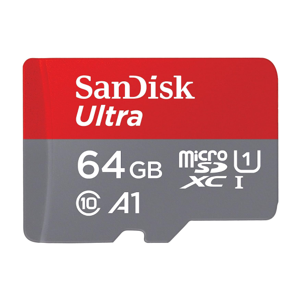 SDSQUNR-064G-GN3MA - SANDISK 64GB ULTRA MICRO SDXC UHS-I CARD + ADAPTER, 100MB/S, CLASS 10