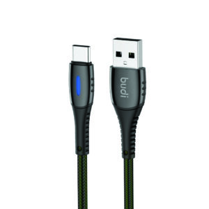 BUDI DC212T10L SMART AUTO DISCONNECT AUTO POWER OFF CHARGE/SYNC CABLE USB TO TYPE-C 1M (3FT)
