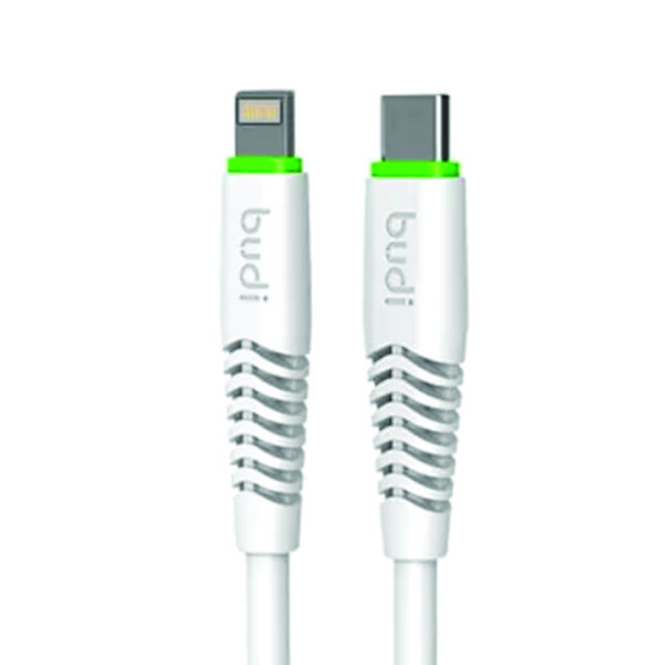 BUDI 150PD USB-C TO LIGHTINING CONNECTOR CHARGE/SNYC CABLE 1.2M (4FT)