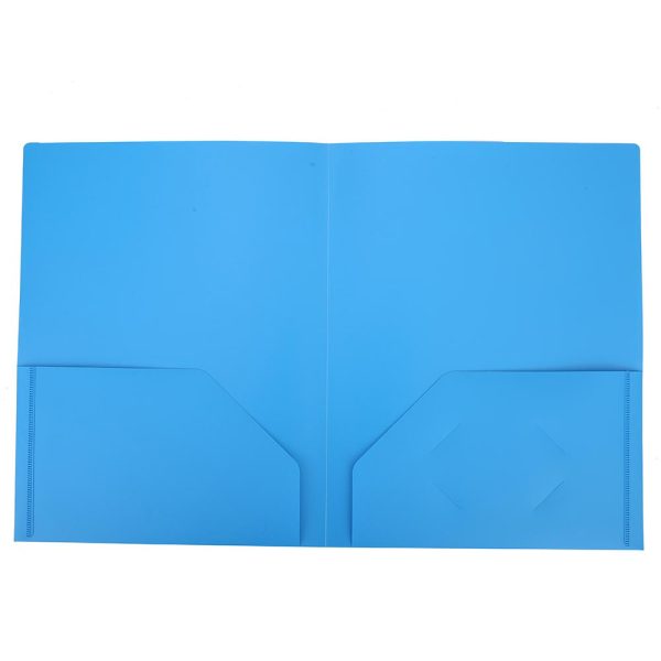 DELI 38120 - 2 FLAP POCKET DOCUMENT FOLDER FILE A4 RIO - ASSORTED