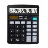 DELI 837 - PLASTIC DESKTOP CALCULATOR 12 DIGITS CLASIC - BLACK