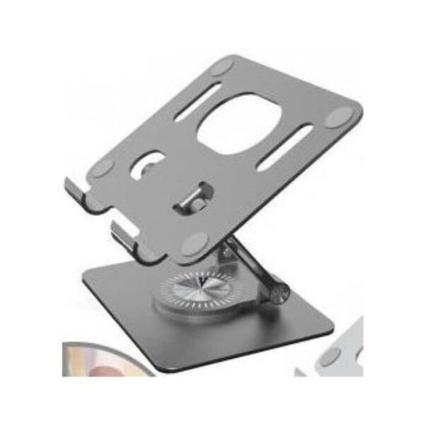 N02 - TABLET STAND WITH ANGLE  & HEIGHT ADJUSTMENT WITH 360 DEGREES ROTATING BASE ALUMINIUM ALLOY ERGONOMIC FOLDABLE EASY TO CARRY
