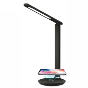 TAIGEXIN TGX-A923 LED LEATHER IMITATION, SOFT TOUCH 3-LEVEL DIMMING WITH EYE PROTECTION, 180 DIGREE FOLDABLE, PHONE WIRELESS CHARGING,READING DESK LAMP