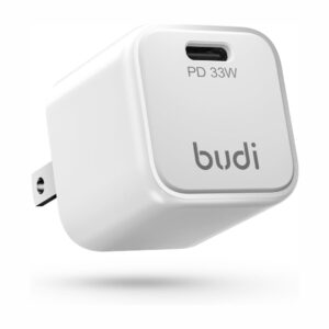 BUDI CC602TB - 33W TYPE-C PD MINI CAR CHARGER, FAST CHARGING, ALUMINIUM SHELL