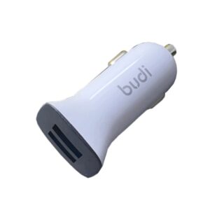 BUDI CC631LW 2.4A CAR CHARGER WITH 2 USB PORTS & CABLE USB TO LIGHTNING 1M (3FT)