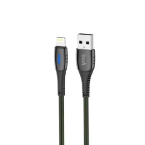 BUDI DC222TL10C - PD20W FASTER CHARGE/SYNC ALUMINUM SHELL CABLE TYPE-C TO LIGHTNING 1M (3FT) - RED