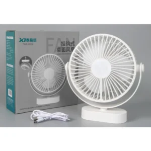 TAIGEXIN-TGX-215 - HIGH QUALITY 8"  RECHARGEABLE 2400mAH BATTERY, SOFT TOUCH 4-LEVEL SPEED, COOLING USB DESK FAN WITH BABY CARE, LARGE NON-SLIP BASE,OFFICE MINI TABLE FAN